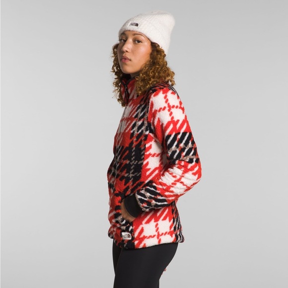 The North Face NWT Cabin Fleece Full Zip Jacket Fiery Red Womens Size XS Cozy - Picture 4 of 16